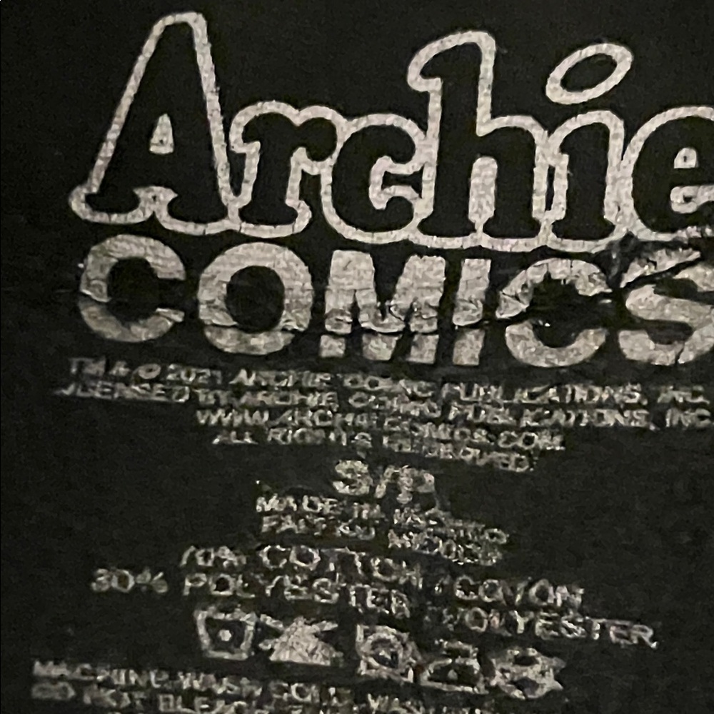 Y2K Archie Comics Black Long Sleeve Sweatshirt Size S - Picture 6 of 9